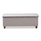 Baxton Studio Marlisa Walnut Wood and Beige Tufted Storage Ottoman Bench 150-8737 - alternate 5